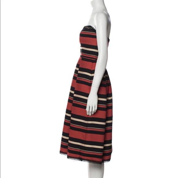 Nicholas Strapless Stripe midi dress - Picture 6 of 6
